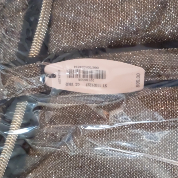 Victoria's Secret Sparkle Gold Carryall NWT - Picture 2 of 3